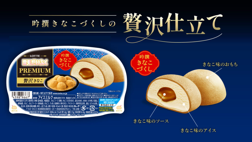 Yukimi Daifuku PREMIUM Luxurious Kinako Campaign